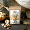 "Close-up of Kisaan-ji Premium Cashews, whole raw cashew nuts in 1 kg package"